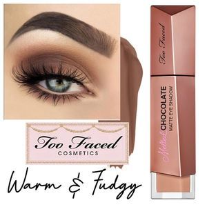 ❄️ SALE! 3/$45 Too Faced Whipped Chocolate Matte Liquid Eyeshadow Warm & Fudgy